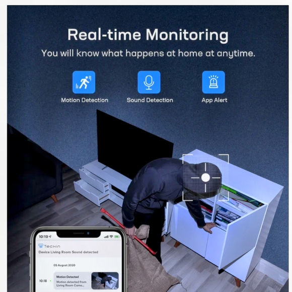 Teckin Wi-Fi indoor camera set - Picture 4 of 6